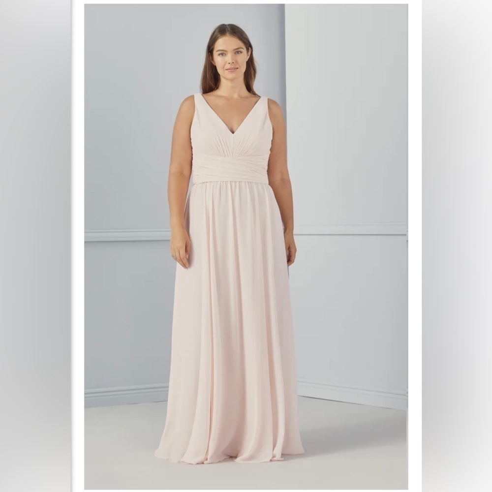 Amsale Justine Bridesmaid Dress Size 16 Navy